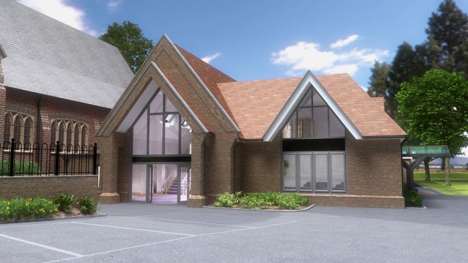 digital image of the new church community centre